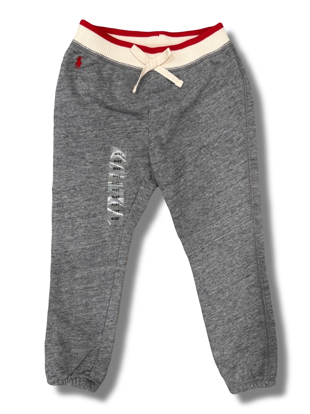 Polo Ralph Lauren NWT Boys 4T Heather Grey Sweatpants Joggers Ribbed Waistband